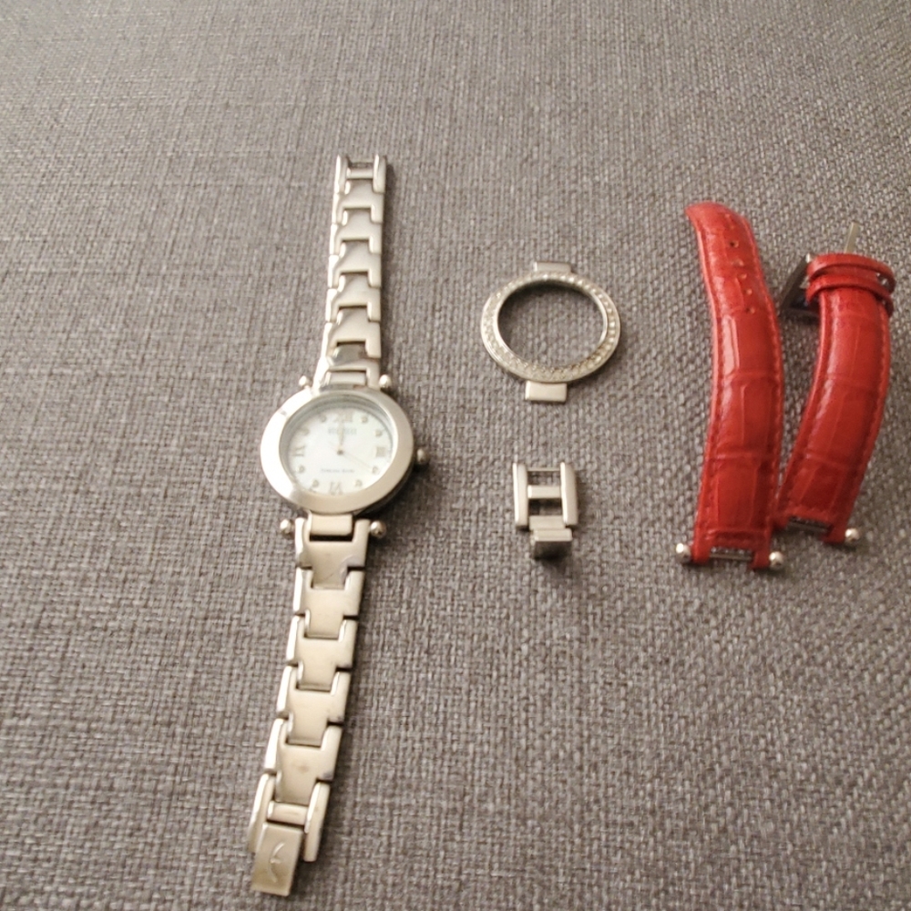 Ecclissi Sivertone Watch w/accessories